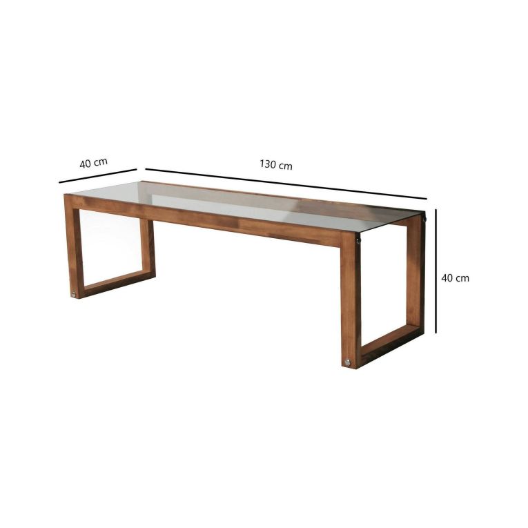 Porta TV quercia 130x40x40h cm in legno - Nanauk