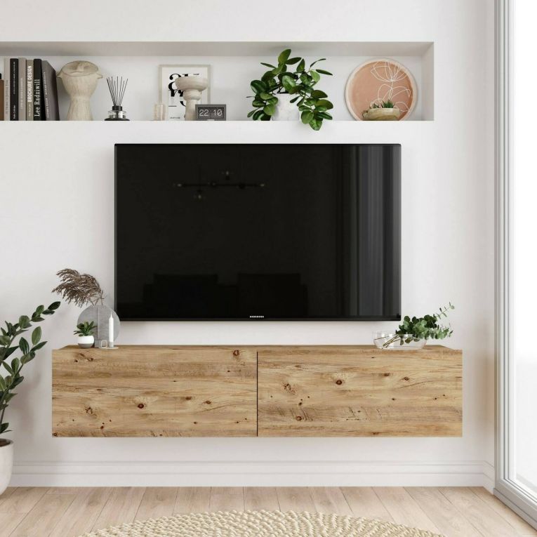 Porta TV quercia 140x31x29h cm 2 ante - Diaspro