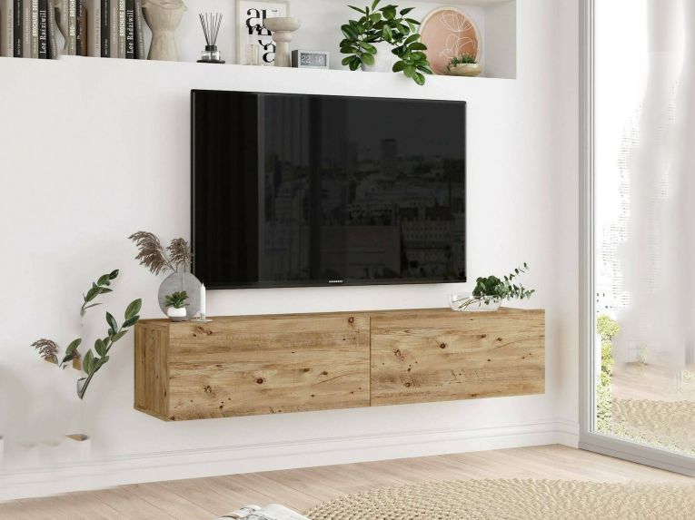 Porta TV quercia 140x31x29h cm 2 ante - Diaspro