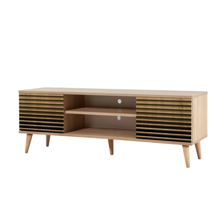 Porta TV quercia 140x40x50h cm 2 ante - Enrica