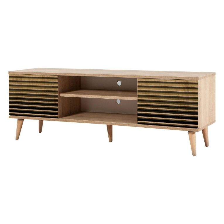 Porta TV quercia 140x40x50h cm 2 ante - Enrica
