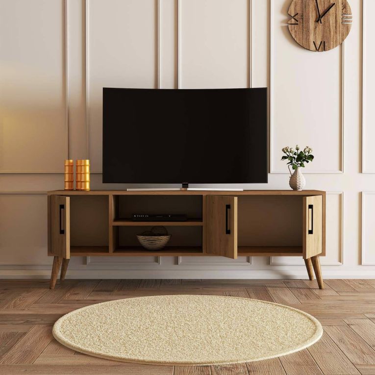 Porta TV quercia 150x34x52h cm 3 ante - Brugine