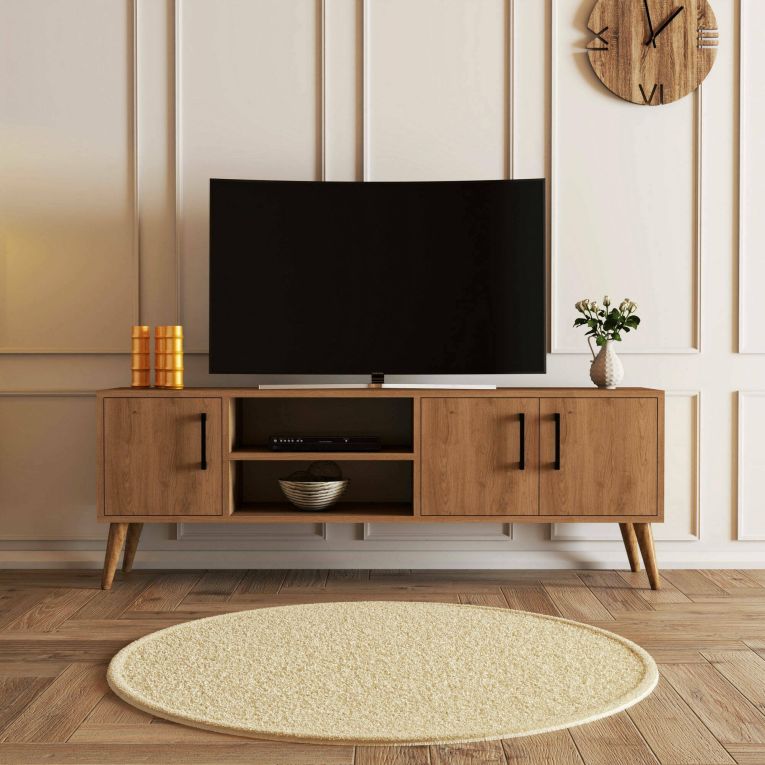 Porta TV quercia 150x34x52h cm 3 ante - Brugine