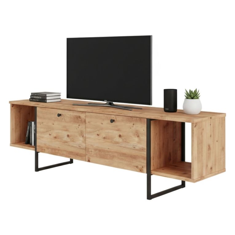 Porta TV quercia 160x40x47h cm 2 ante - Barzana