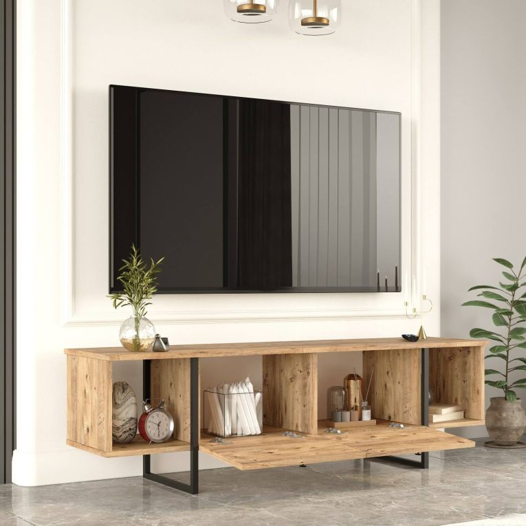 Porta TV quercia 160x40x47h cm 2 ante - Barzana