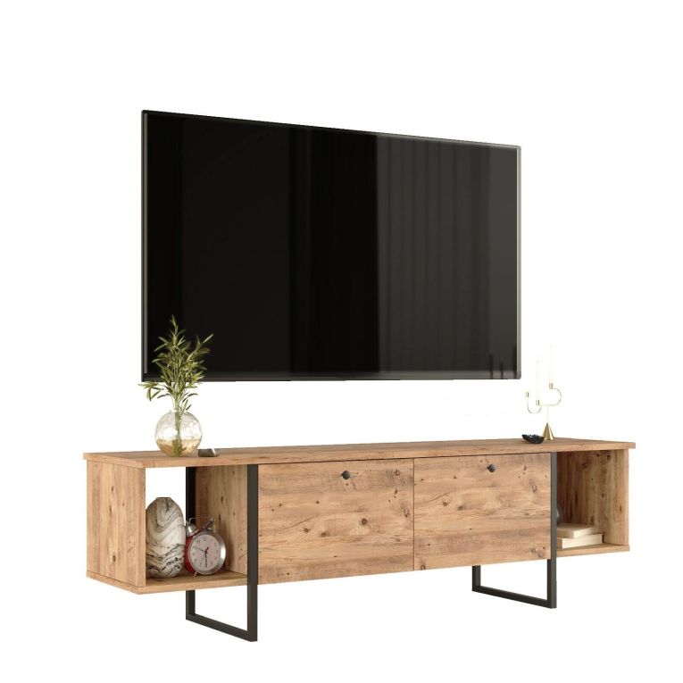 Porta TV quercia 160x40x47h cm 2 ante - Barzana
