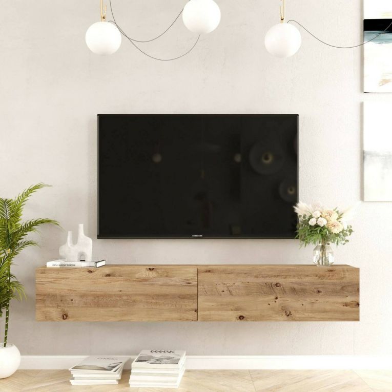 Porta TV quercia 180x31x29h cm 2 ante - Pavone
