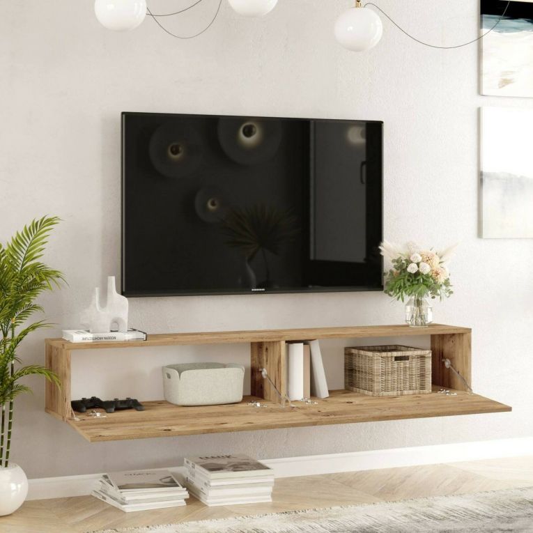 Porta TV quercia 180x31x29h cm 2 ante - Pavone