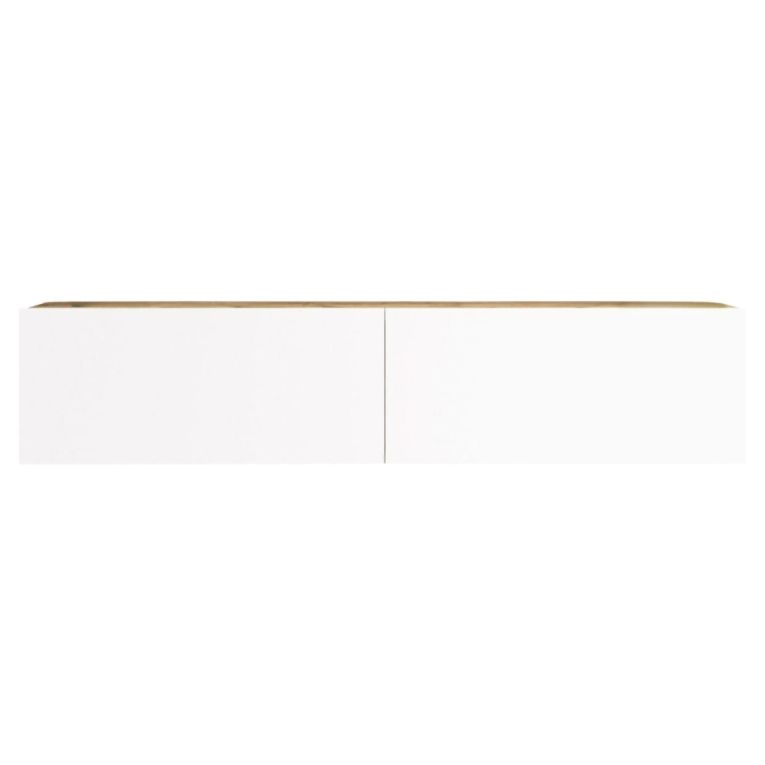 Porta TV quercia e bianco 140x31x29h cm 2 ante - Principi