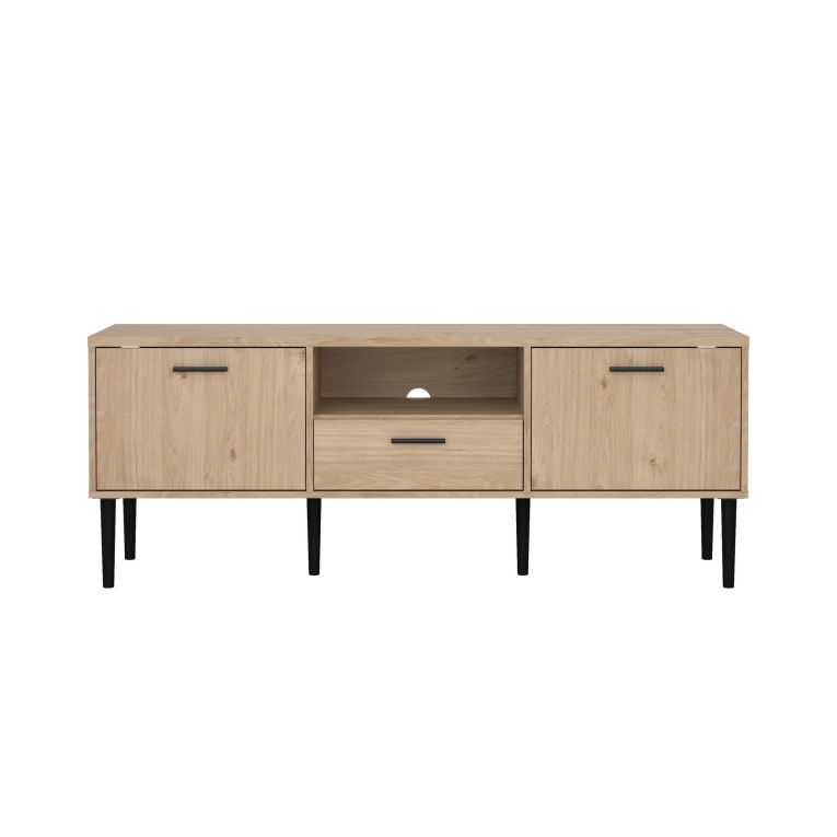 Porta TV rovere 147x39x56h cm 2 ante e 1 cassetto - elie