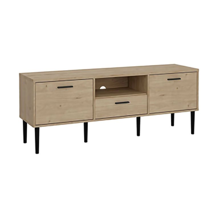 Porta TV rovere 147x39x56h cm 2 ante e 1 cassetto - elie