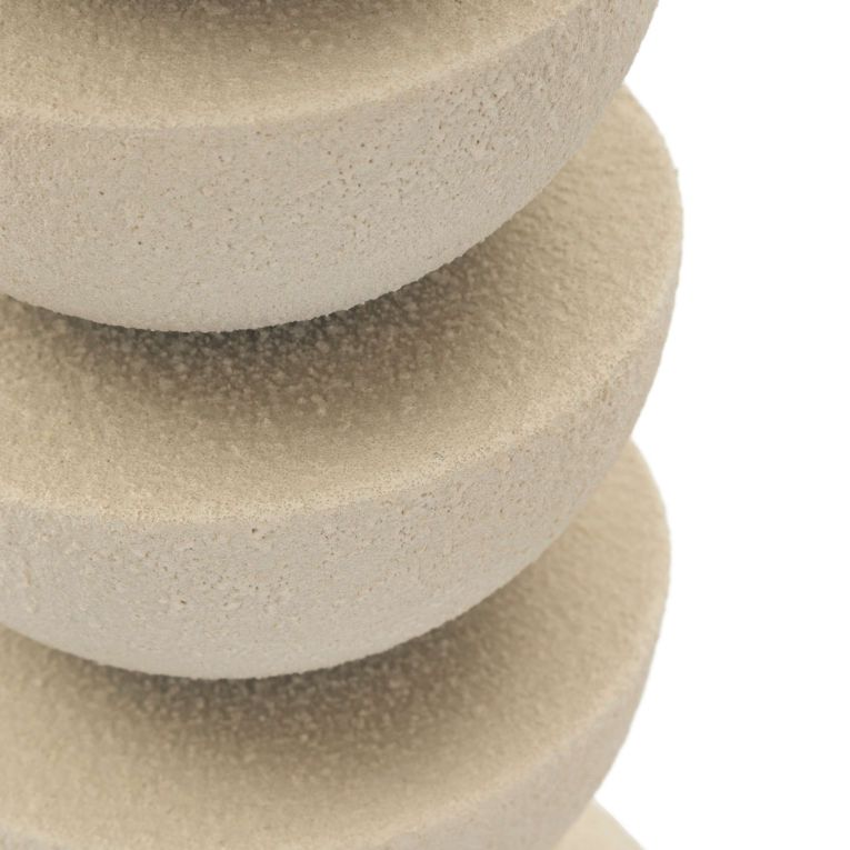 Portacandela Bianco Crema Sfumatura Colore Struttura Crema, - Faratite