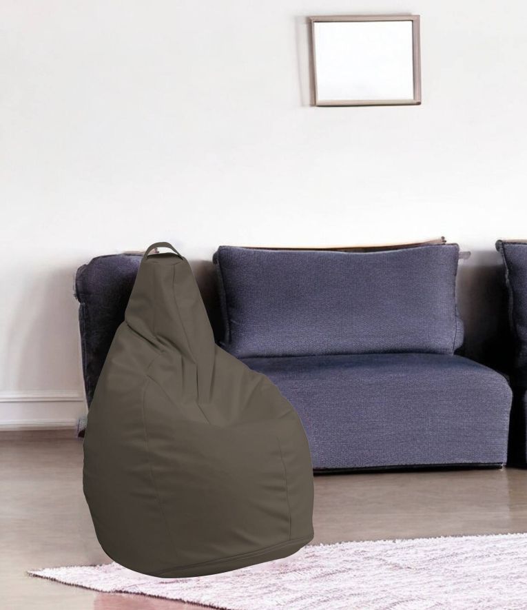 Pouf Abdog, Poltrona multiuso, Poltroncina sacco, Pouf poggiapiedi, Made in Italy, 90x90 h120 cm, Beige