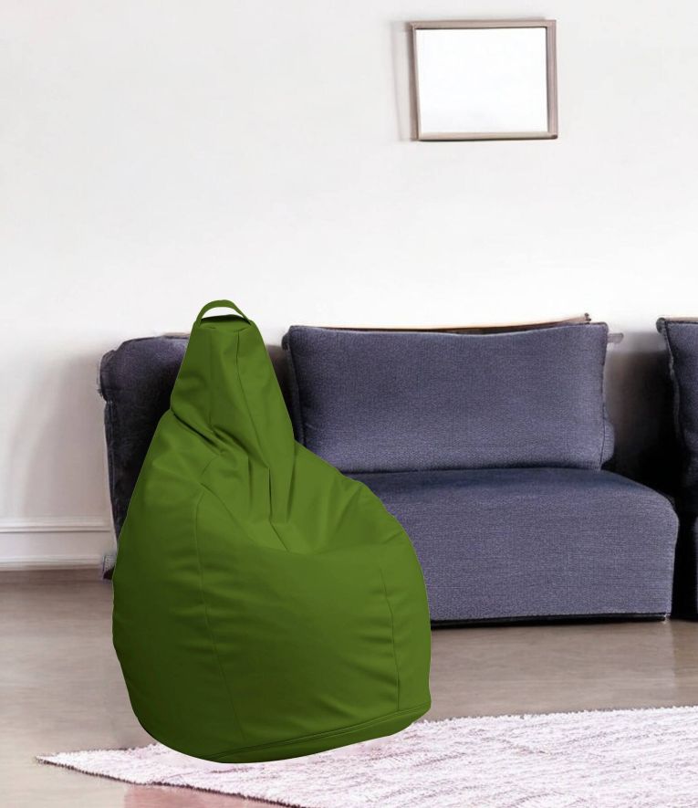 Pouf Abdog, Poltrona multiuso, Poltroncina sacco, Pouf poggiapiedi, Made in Italy, 90x90 h120 cm, Verde