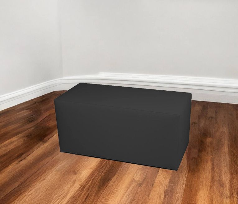 Pouf Aceto, Poltrona multiuso, Poltroncina sacco, Pouf poggiapiedi, Made in Italy, 90x40 h42 cm, Grigio scuro