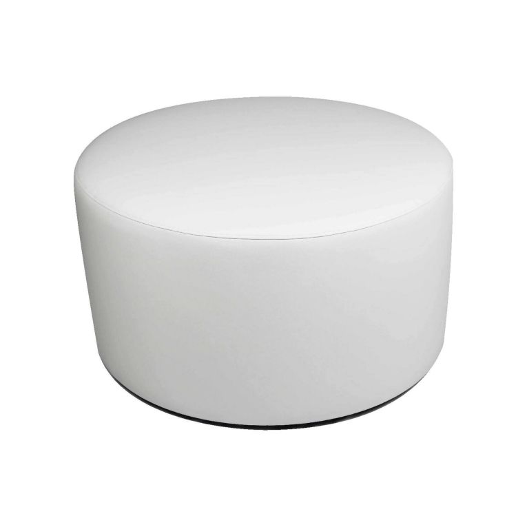 Pouf cilindrico bianco 79x79x42h cm - Anacapri