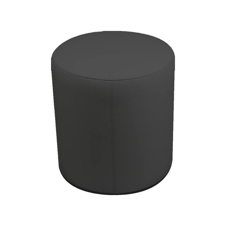 Pouf cilindrico grigio scuro 40x40x42h cm - Lisboa