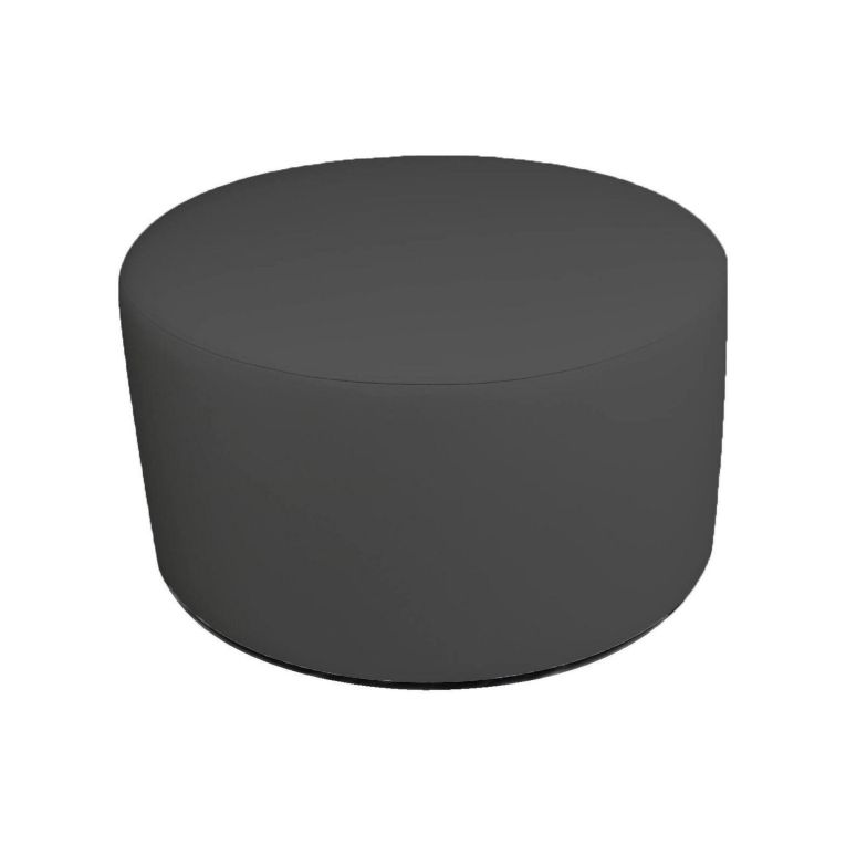 Pouf cilindrico grigio scuro 79x79x42h cm - Anacapri
