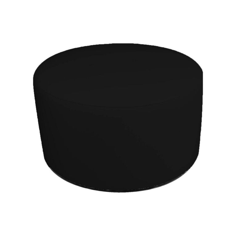 Pouf cilindrico nero 79x79x42h cm - Anacapri
