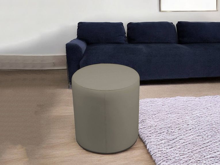 Pouf cilindrico tortora 40x40x42h cm - Lisboa