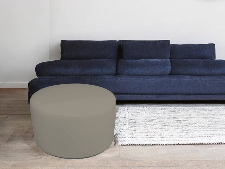 Pouf cilindrico tortora 79x79x42h cm - Anacapri