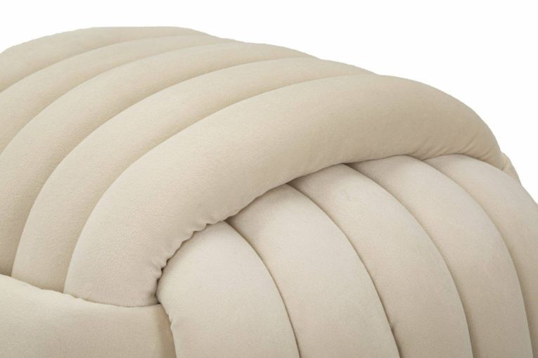 Pouf cubico crema 45x45x45h cm - Bozzente