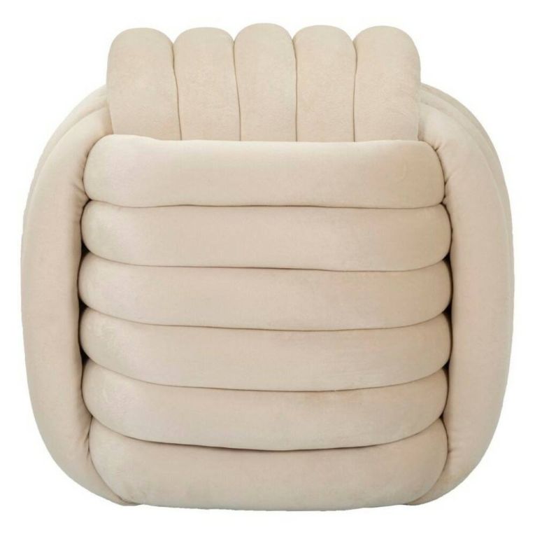Pouf cubico crema 45x45x45h cm - Bozzente