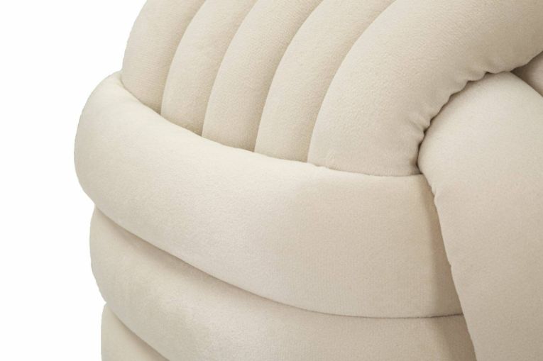 Pouf cubico crema 45x45x45h cm - Bozzente