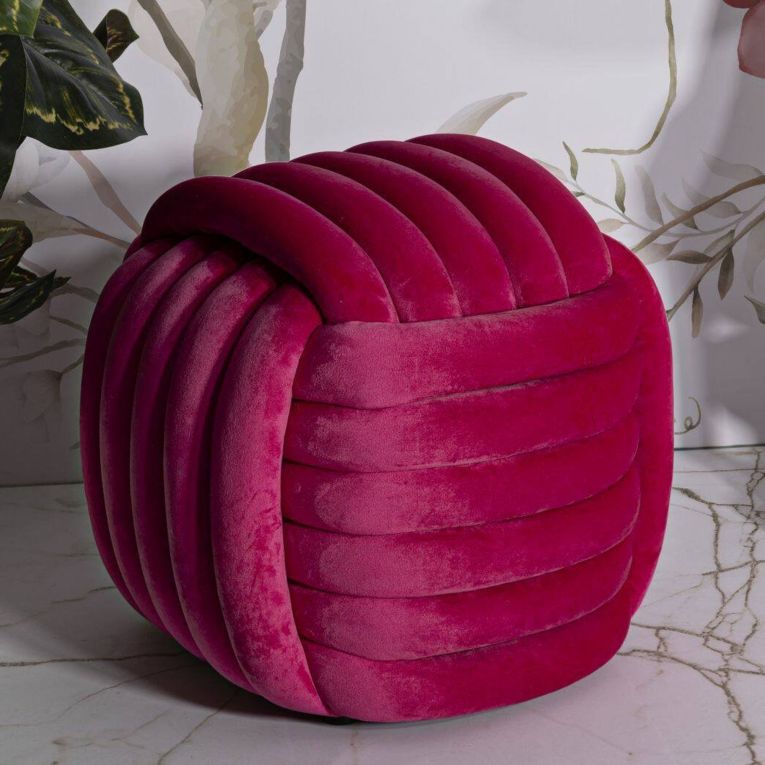 Pouf cubico fucsia 45x45x45h cm - Bozzente