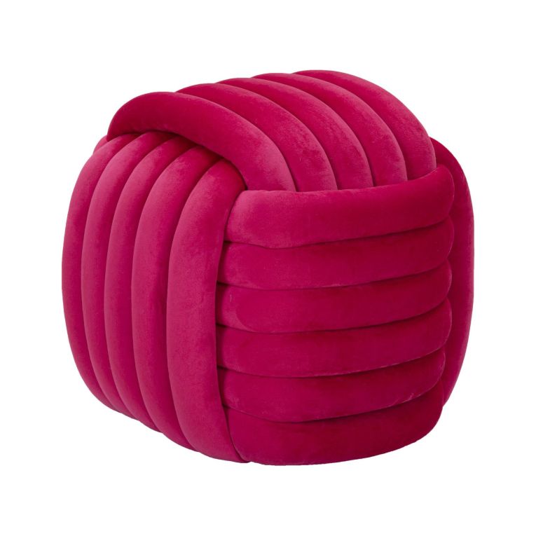 Pouf cubico fucsia 45x45x45h cm - Bozzente