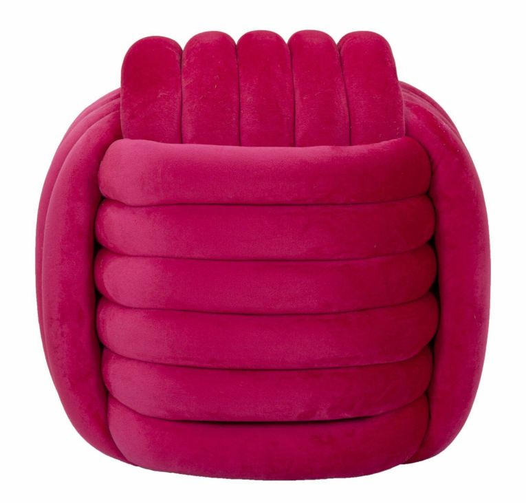 Pouf cubico fucsia 45x45x45h cm - Bozzente