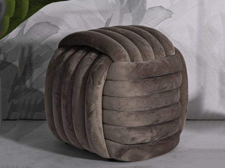 Pouf cubico grigio 45x45x45h cm - Bozzente