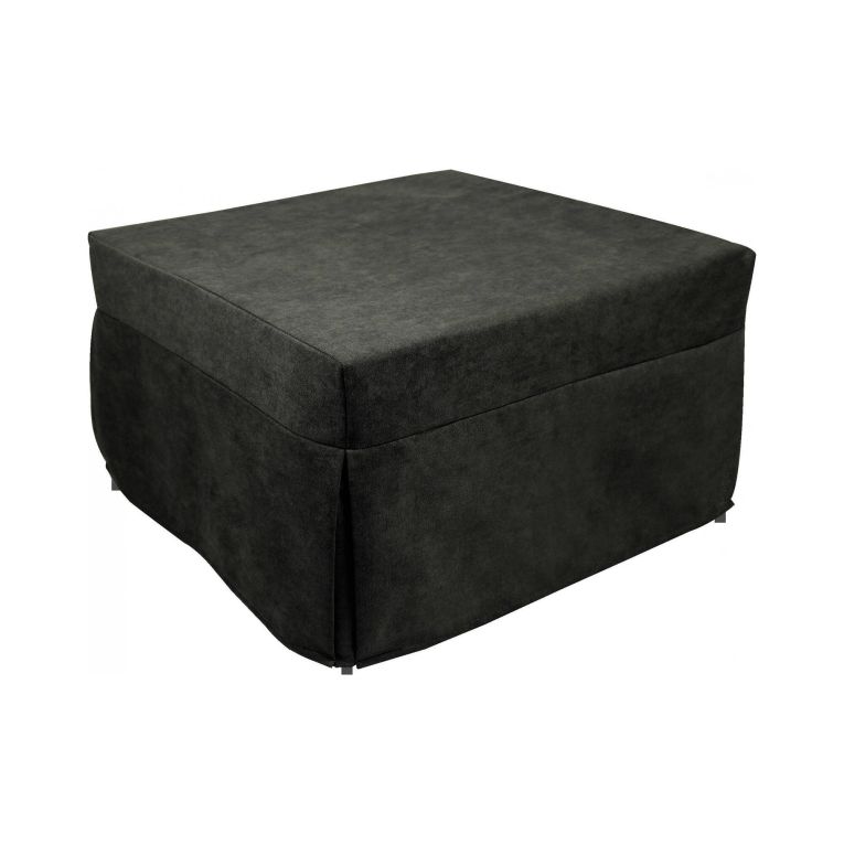 Pouf cubico grigio 78x78x45h cm - letto Arno