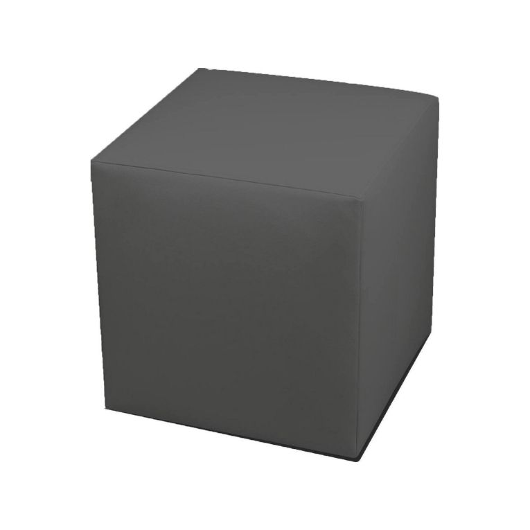 Pouf cubico grigio scuro 40x40x42h cm - Accumoli
