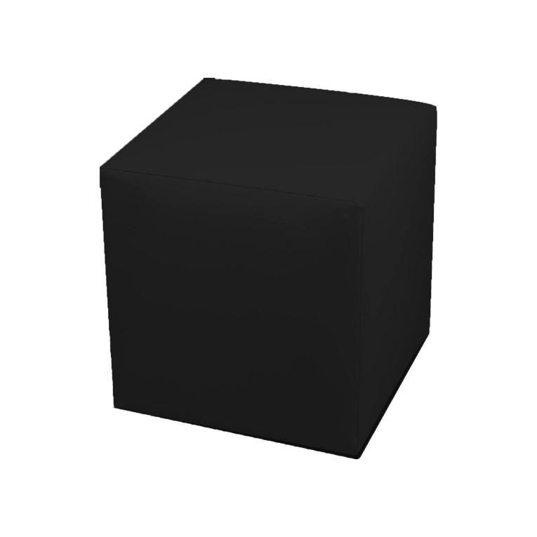 Pouf cubico nero 40x40x42h cm - Accumoli