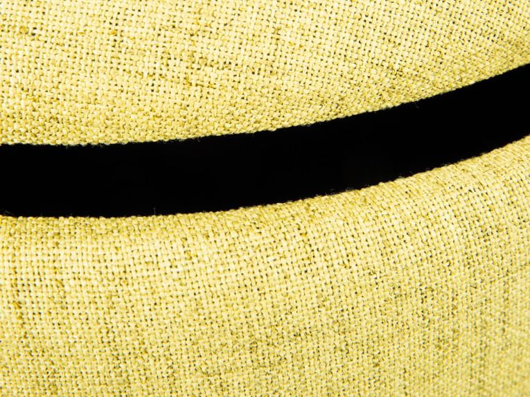 Pouf Giallo Materiale Struttura in Tessuto 42x36x30h cm, - Marmi