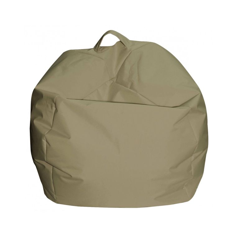 Pouf imbottito beige 65x65x50h cm - Ascia