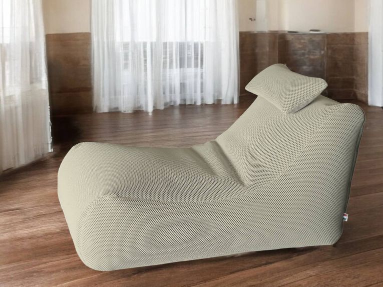 Pouf irregolare beige 70x120x65h cm - ??hck