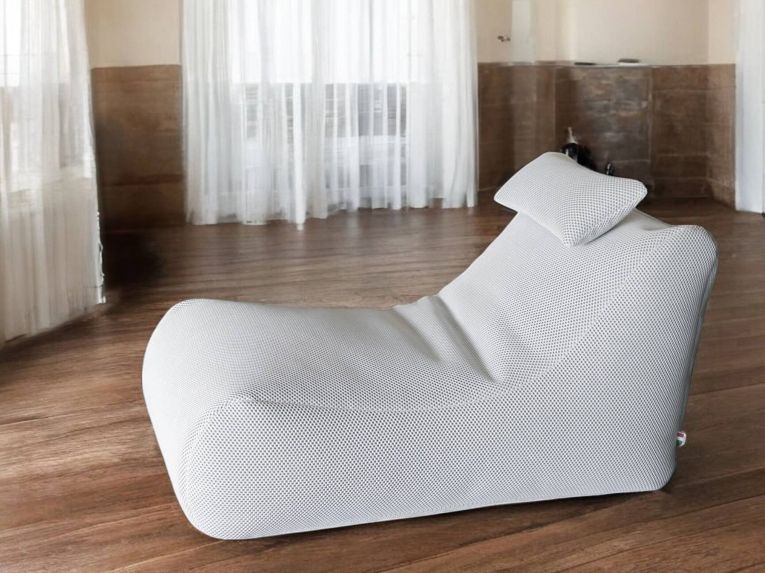 Pouf irregolare bianco 70x120x65h cm - ??hck