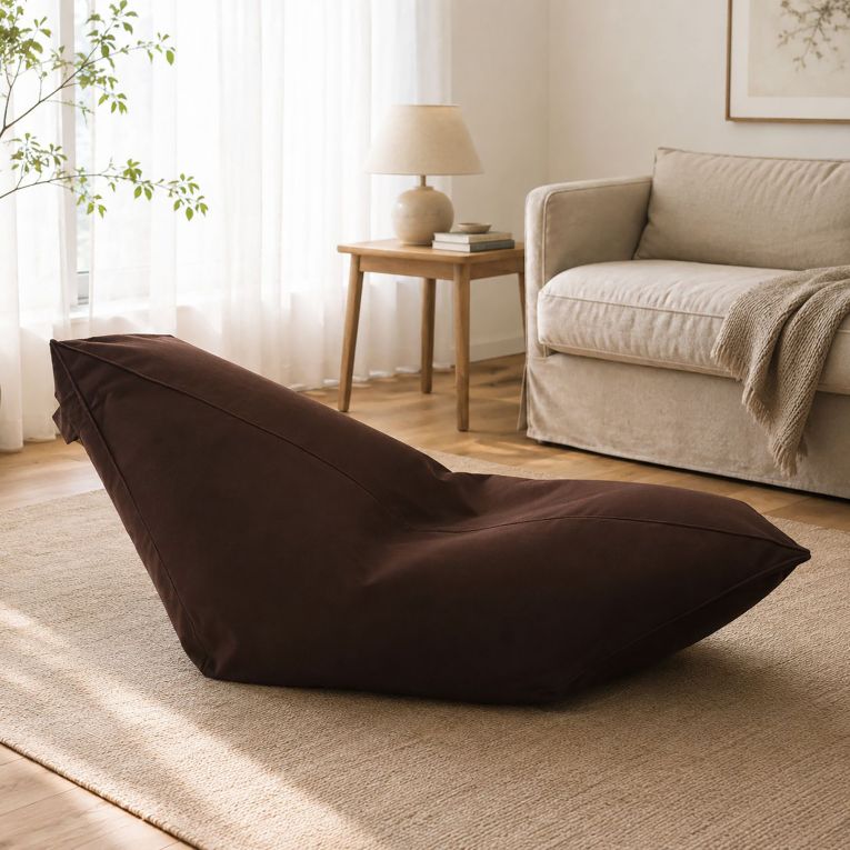 Pouf irregolare marrone 160x50x70h cm - Boves