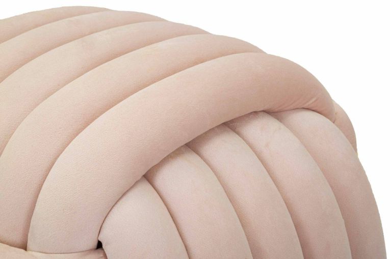 Pouf Karori, Poltrona multiuso, Scendiletto, Pouf poggiapiedi, 45x45 h45 cm, Rosa