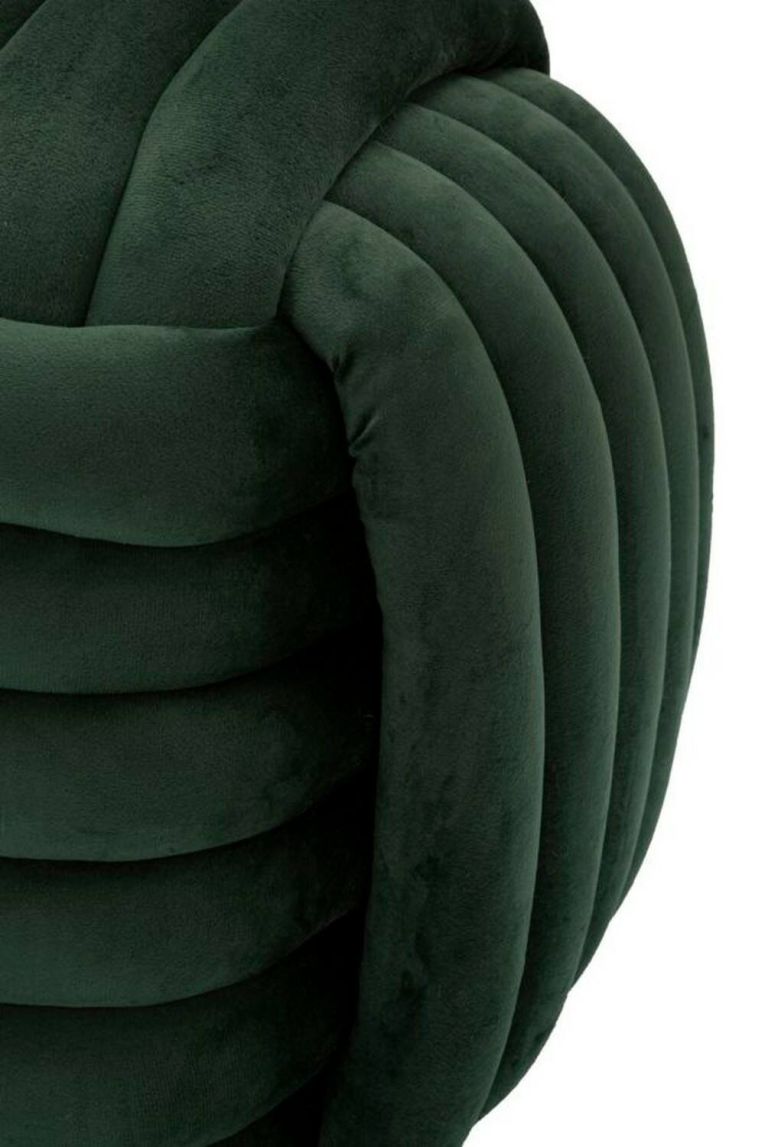 Pouf Karori, Poltrona multiuso, Scendiletto, Pouf poggiapiedi, 45x45 h45 cm, Verde