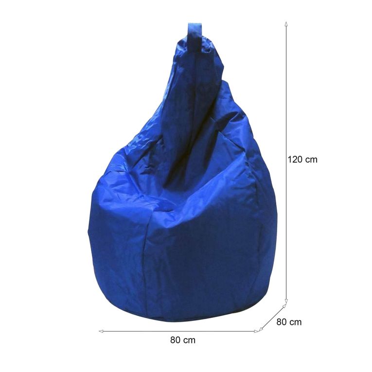 Pouf moderno blu 80x80x120h cm - Angillina