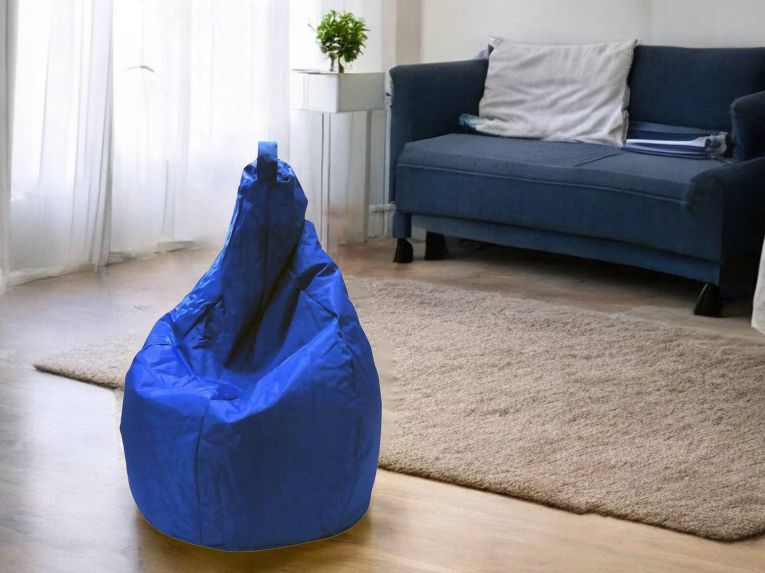 Pouf moderno blu 80x80x120h cm - Angillina