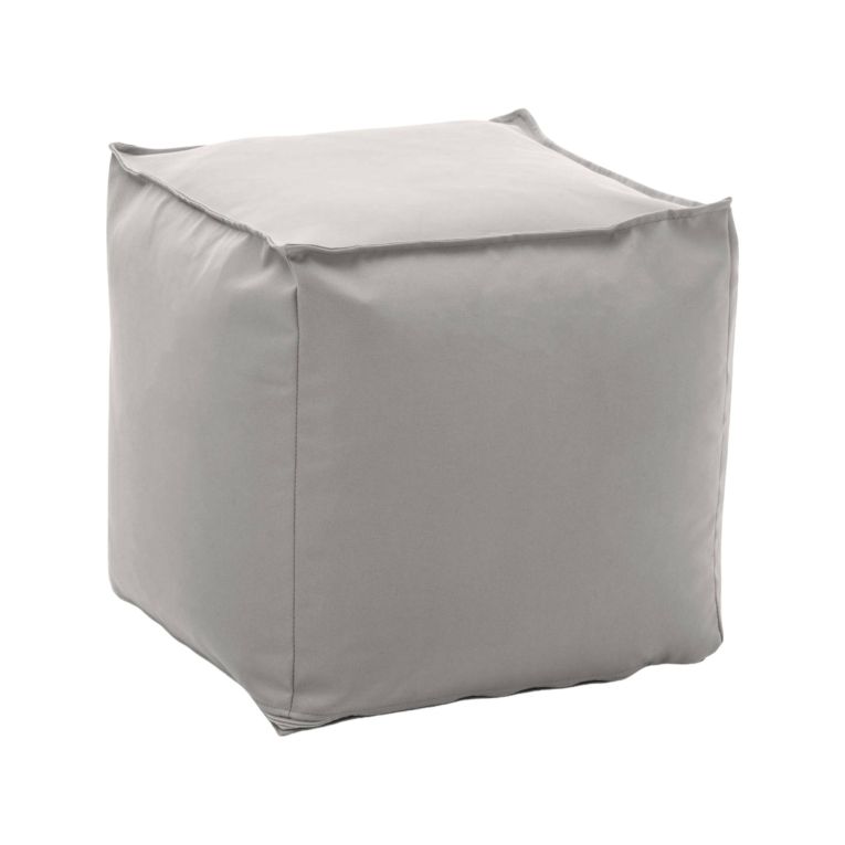 Pouf quadrato bianco 45x45x45h cm - Aron