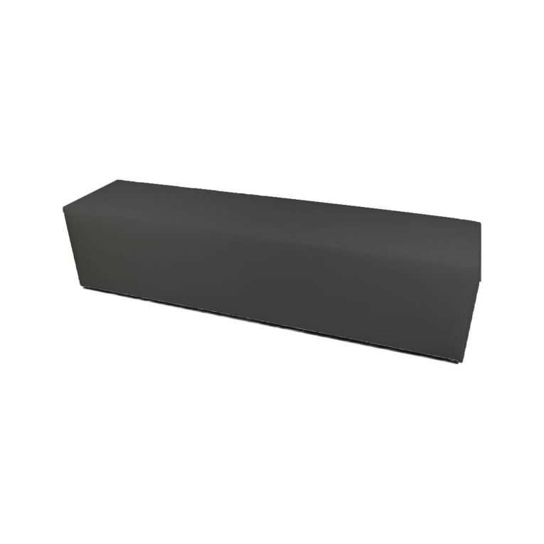 Pouf rettangolare grigio 180x40x42h cm - Apecchio