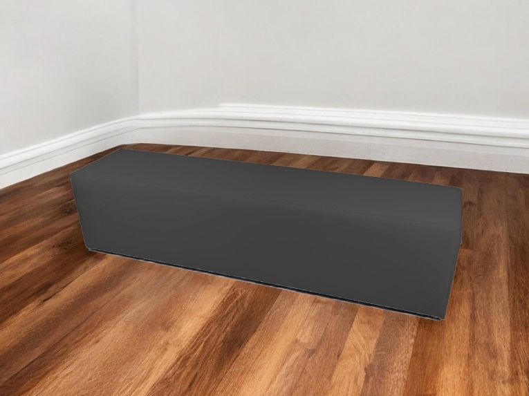 Pouf rettangolare grigio 180x40x42h cm - Apecchio