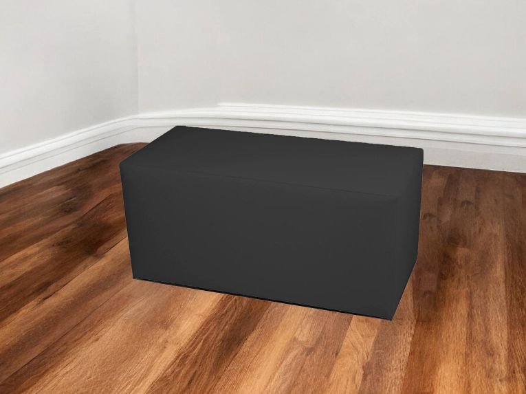 Pouf rettangolare grigio scuro 90x40x42h cm - Bucuresti