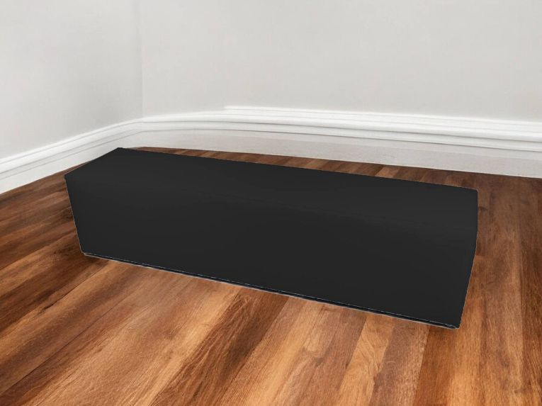 Pouf rettangolare nero 180x40x42h cm - Apecchio