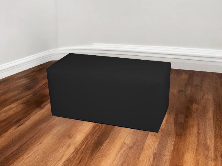 Pouf rettangolare nero 90x40x42h cm - Bucuresti